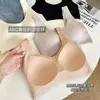 Sujetador de Tallas Grandes sin Costuras con Tirantes Anchos para Mujer Cómodo Push-up Soporte Anticaída para Senos Laterales Taza Fija Sujetador Color Base