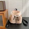 Nova Coleção Outono/Inverno 2026 Estilo Casual Fofo Moda Pelúcia Versátil Grande Capacidade Bolsa de Ombro Único/Duplo