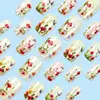 Parches de Uñas Postizas con Acabado de Flor Sencilla, Uñas de Manicura Cuadradas Europeas con Mariposa Dulce y Fresca, Uñas Portátiles de Comercio Exterior Más Vendidas