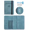 Portatarjetas de Piel Sintética Amazon Transfronterizo, Portapases, Portabilletes de Avión, Funda Protectora de Pasaporte, Documentos de Viaje