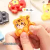 Chaveiro de desenho animado, pequeno enfeite para pendurar, brinquedo de bolhas estouráveis, brinquedo criativo para aliviar o estresse, pequeno presente para crianças, atacado