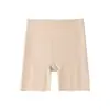 Base Líquida Especial Anti-Exposição para Tons de Pele Escuros, Roupa Íntima de Segurança Invisível com Forro de Algodão Puro, Shorts de Segurança Feminino Sem Costura Dois em Um