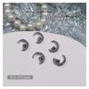Acessórios de Arte para Unhas Chrome Hearts de Celebridade da Internet 2026 Novo Estilo Punk Dark Decorações de Unha em Liga Metálica Cravejadas com Diamantes