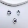 Pingente de Cobre Banhado a Ouro Zircônia Lágrimas de Sereia DIY Feito à Mão Colar com Contas de Cristal Brincos Materiais Acessórios de Joias