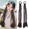 Trenzas Postizas para Mujer, Cabello Estilo Tíbet con Cuerdas de Colores, Trenzas Multihilo, Cabello Largo del Tíbet, Trenzas de Boxeadora Estilo Exótico