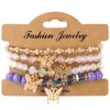 Pulseras Europeas y Americanas Transfronterizas de Venta Caliente Nuevas Pulseras Bohemias Creativas con Borlas Multicapa con Cuentas Joyería de Moda