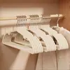 Perchas Gruesas para Ropa de Hogar, Perchas de Resina Mate, Perchas para Adultos, Perchas Antideslizantes Recubiertas de Plástico, Perchas que No Dejan Marca, Perchas para Niños
