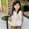Nova Bolsa Infantil Meninas Moda Pérola Mini Redonda Bolsa Panqueca Porta-Moedas Lazer ao Ar Livre Tendência Bolsa Transversal