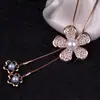 Cadena de Suéter de Moda Estilo Coreano Nueva para Otoño e Invierno Personalizada con Colgante de Flor y Perla y Collar con Borla para Mujer, Accesorio de Ropa Largo Versátil