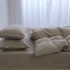 Algodão Penteado Classe A Algodão Algodão Lavado Conjunto de Quatro Peças Capa de Edredom 100% Algodão Lençol de Elástico Roupa de Cama para Pousada Nantong Têxtil para Casa