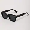 Gafas de Sol de Moda Cuadradas Estilo Nuevo Europeo y Americano Transfronterizas, Gafas de Sol Gruesas de Alta Gama para Mujer, Gafas de Sol Anti-UV