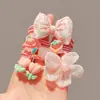 Pulsera Elástica de Oso y Conejo Lindos Pulsera de Mejor Amiga Caricatura Banda Elástica Pequeña Niña Diadema Dulce para Niña Regalo de Cumpleaños para Niña
