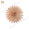 Decoração de Roupa Girassol Strass Laço Flor para Sapato Feminino Fivela de Sapato Acessórios para Sapato DIY Artesanal Acessórios para Bolsa de Sapato Atacado