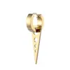 Pendientes de Acero de Titanio de Moda Japoneses y Coreanos para Hombres y Mujeres Hebilla de Oreja Borla Punk Hip-Hop Pinza de Oreja Triángulo Joyería para Orejas