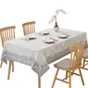 Mantel nuevo estilo chino, lavable, impermeable, a prueba de aceite, resistente al calor, lujo ligero, gama alta, estilo chino tradicional, mantel rectangular para mesa de centro