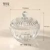 Pote de vidro transparente estilo Ins para doces e lanches, decoração para casa e restaurante, ornamento para cena de casamento