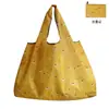 En Stock Bolso de Almacenamiento de Tela Oxford Encriptada Ecológico Portátil Plegable Bolsa de Compras para Supermercado Bolso Tote para Mujer Bolso de Mano para Regalo