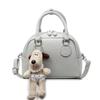 Bolso Texturizado de Alta Gama para Mujer, Nuevo Bolso Tipo Bowling de Moda 2025, Bolso Cuadrado Pequeño Versátil para Hombro y Cruzado