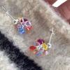 Pendientes de Borla "Uva Colorida" de Color Dopamina, Dulces, Delicados, Modernos, De Alto Valor, Versátiles