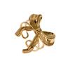 Anillo de acero inoxidable con lazo dulce de moda simple transfronteriza, estilo nicho femenino ins, anillo de dedo abierto que no se desvanece
