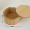 Bote para Condimentos de Bambú Duoge de Venta Caliente Transfronterizo con Cuchara Caja de Sal de Madera de Bambú Nanzhu de Doble Compartimento Sellada Suministros de Cocina