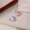 Pinza para el pelo de gatito dopamina colorida dulce para mujer, nuevo y lindo clip de lazo para flequillo lateral, accesorio para el cabello al por mayor
