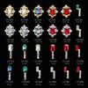 Nuevo Arte de Uñas Aleación Diamante K9 Joyería Nupcial Ovalado Forma Especial Corona Accesorios Decorativos Joyería Arte de Uñas Estilo Estilo Japonés