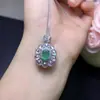 ¡Set de Esmeraldas Naturales! Esmeralda de alta calidad, Tamaño de la piedra principal: 6*8mm, Montado Expertamente en Plata de Ley 925