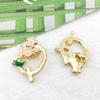 Accesorios de joyería DIY, colgante pequeño de aleación con gotas de aceite, accesorios para colgantes de pulsera, floricultura, letras en inglés, lista 1