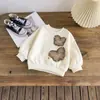 Sudadera Estilo Coreano para Niñas Primavera y Otoño Nueva Elegante Mariposa Tridimensional Infantil de Manga Larga Ropa Infantil Top Holgado de Moda para Niñas