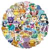 Adesivos de desenhos animados mistos transfronteiriços nova venda quente vários personagens de desenhos animados conta de mão DIY adesivos decorativos à prova d'água