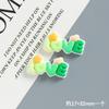 Pinza para el pelo con diseño de letras de amor con degradado de cara brillante, para hacer tú mismo, con pegamento en crema, para carcasa de teléfono móvil, material de joyería, accesorios de resina