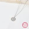 Collar Jing Xu Plata de Ley 925 Ojos Lujo Accesible de Alta Gama Collar para Mujer Colgante Ojo del Diablo Exclusivo Transfronterizo Venta al por Mayor