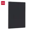Cuaderno de Cuero Ligero para Negocios Deli Bp155 25K-205Mm*141Mm/80 Hojas (Negro) (Computadora portátil)