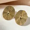 Brincos Metálicos Irregulares Ovais Retrô Estilo Francês, Versáteis e Elegantes, Luxo Leve, Nicho, Alto Padrão, Brincos Plissados Personalizados