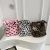 Bolso de Piel 2025 Otoño e Invierno Nuevo Bolso para Mujer Estampado de Leopardo Bolso de Mano Bolso de Hombro Bolso de Axila Gran Capacidad Bolso Cruzado Bolso para Viajar Moderno