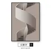 Pasillo de Casa Edificio Escaleras Pintura Decorativa Pasillo Nórdico Pintura Colgante Pasillo Moderno Simple Mural de Piso de Ambiente Vertical