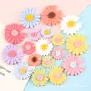 Accesorios para el Cabello Dentados Tocado Pequeña Margarita Accesorios de Resina Flores DIY Pegamento para Niños Pegamento en Crema Paquete de Materiales para Funda de Teléfono Móvil