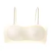 Sujetador strapless ligero de verano sin costuras y transpirable para mujer, con soporte lateral en el busto, anti-exposición, anti-expansión y sin varillas