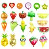 Molde de aluminio especial para globos de frutas y verduras, de tamaño grande, mini y 18 pulgadas, con forma de piña, fresa, sandía, uva y plátano.