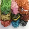Corda de Poliéster Dourada Redonda de 5mm com Núcleo de Três Fios Torcida em Três Fios Corda Decorativa Corda para Bolsa Corda Torcida Pendurada para Franja