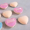 Esponja Mini Marshmallow de Cuero Brillante en Forma de Corazón, Esponja Marshmallow Engrosada Elástica Q que No Absorbe Polvo para Aplicar Maquillaje en Polvo