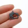 Accesorios de joyería colgante DIY de acero inoxidable transfronterizos materiales hechos a mano animal auspicioso colgante de collar comercio al por mayor