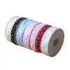 Cinta de Gasa de Poliéster Ondulada de 2.5cm Copo de Nieve Cinta para Empaque de Flores Frescas Ramo Cinta para Hornear Pasteles Accesorios para el Cabello Hechos a Mano de Alta Calidad