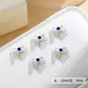 Acessórios para Nail Art Novo Estilo Borboleta Laço Tridimensional Vazado Strass Metal para Unha DIY Decorações de Unha Usáveis Cristal