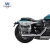 Coche muscle Wolf adecuado para xinyuanyuan 1200 bolsa lateral bolsa lateral se puede instalar casco medio casco casco completo con cerradura marco de liberación rápida modificación