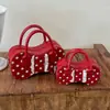 Bolso versátil de moda cruzado informal estilo coreano, novedad de otoño 2026, gran capacidad, con lunares, para hombro o cruzado