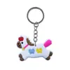 Venta al por mayor del fabricante Llavero Arcoíris Pony Llavero de Goma Suave de PVC Llavero en Relieve Colgante para Bolso DIY Decoración