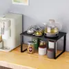Prateleira de Armazenamento em Camadas Casual para Bancada de Cozinha Prateleira de Armazenamento Multifuncional para Bancada Prateleira de Armazenamento para Cosméticos em Mesa de Quarto