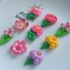 Flores faciais brilhantes planta flores DIY acessórios feitos à mão atacado sapatos com furo sapatos materiais decorativos norte 12
